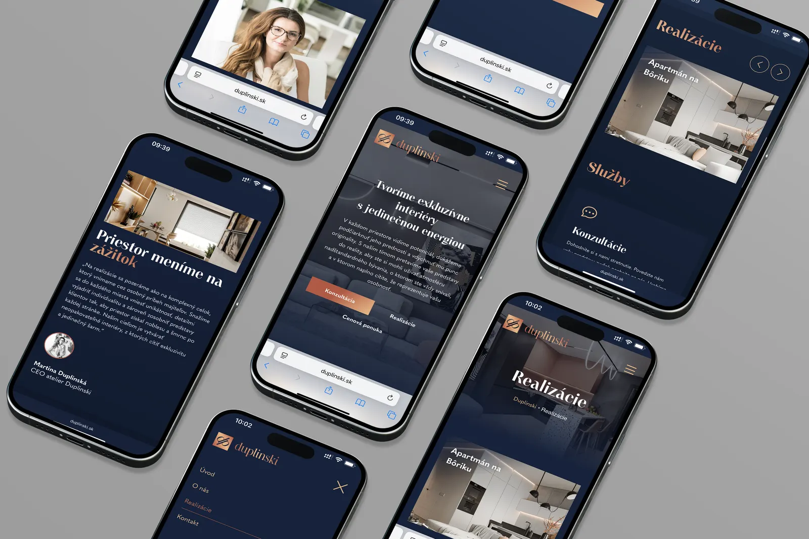 A digital brand for an interior designer