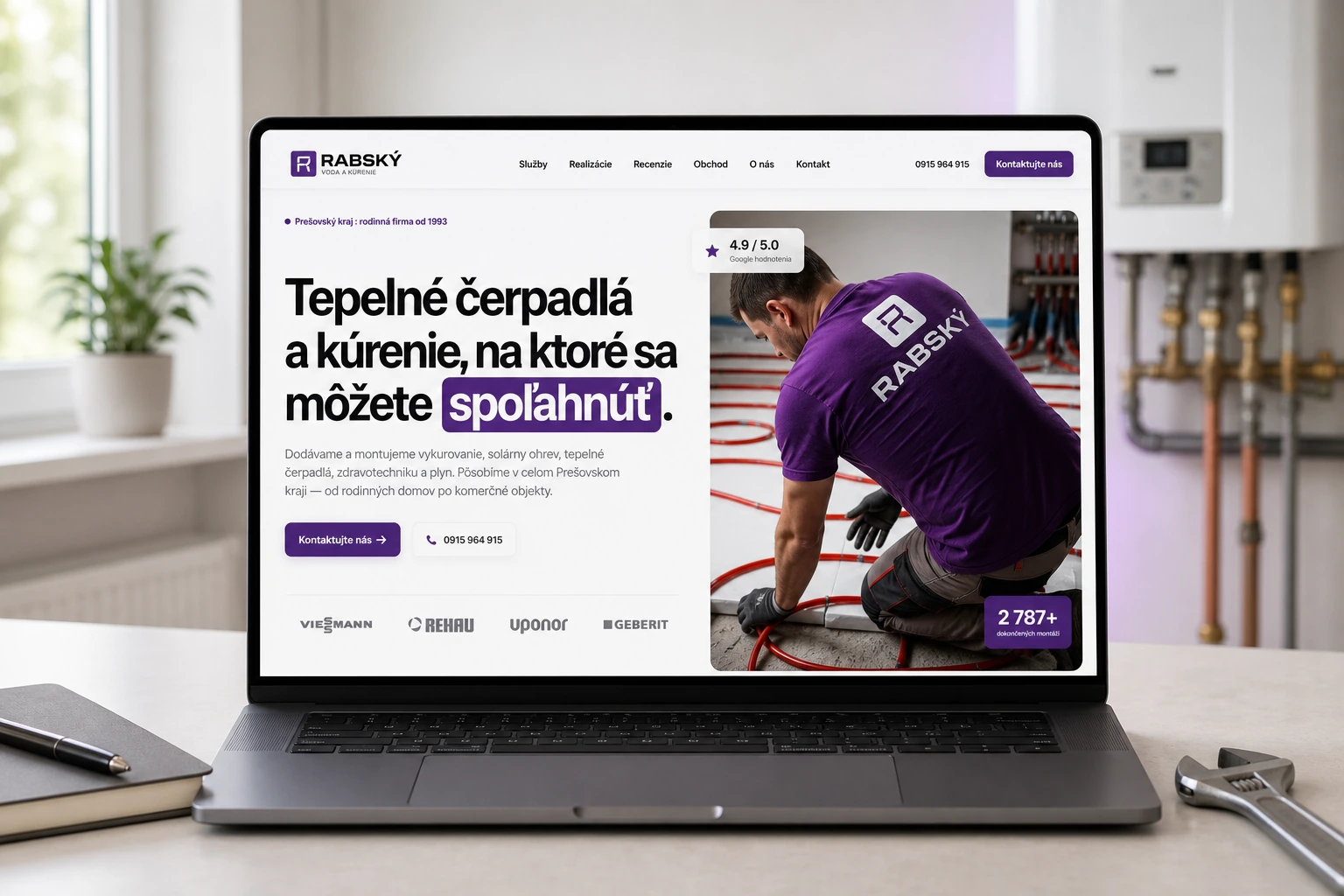 A local-SEO website for a 33-year-old HVAC installer